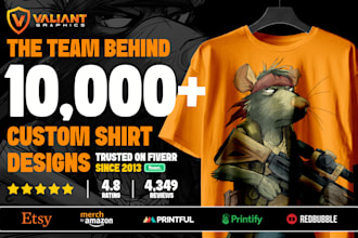 do graphic t shirt design for merch clothing brand