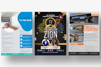 design a perfect professional business flyer, brochure, cataloue
