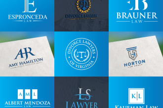 create a modern legal, attorney and law firm logo