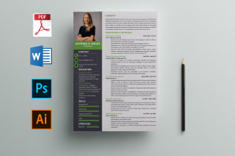 design professional resume or CV