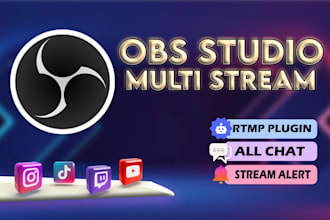 setup your obs studio for multistream and vertical stream