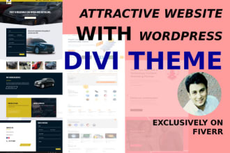 build an attractive website in wordpress divi theme