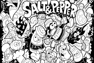 draw fun, quirky, and custom doodle art just for you