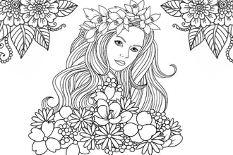 draw amazing coloring book pages in 24hrs