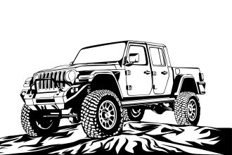 draw your car or vehicle into vector line art