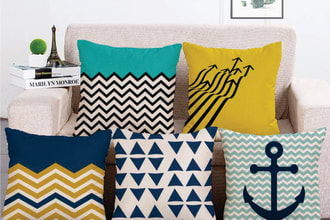 design patterns for pillow, cushion and bed linen