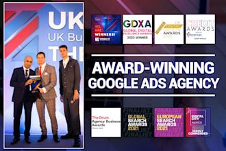 provide award winning google ads manager, expert, consultant, PPC campaigns
