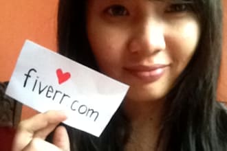 hold your sign or message whatever it on my hand or in paper