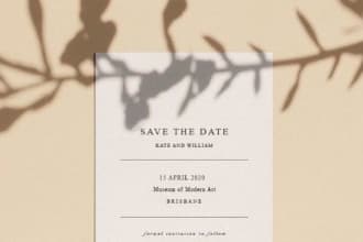 create sleek and modern invitation cards