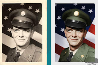 colorize an old black and white picture