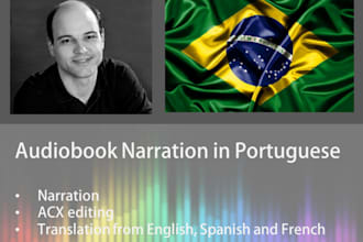 narrate and edit your book in portuguese
