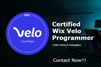 为wix编写velo代码，为shopify商店编写liquid代码