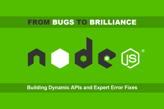 build restful api, nodejs backend, fix bugs and errors