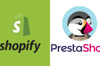build shopify and prestashop site and store
