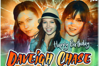 design creative birthday wish poster for your lovely person