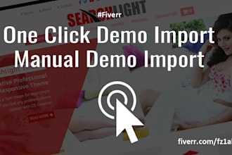 import demo for any kind of wordpress theme
