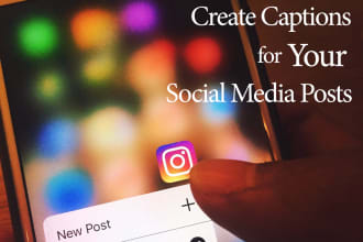 write captions for your social media posts
