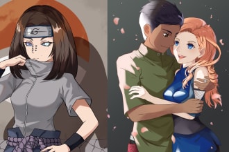 draw you as anime character style