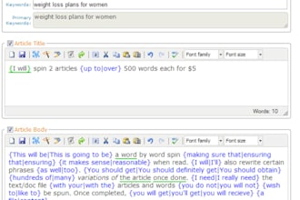 spin 3 articles over 500 words each