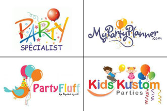 design non profit fundraising charity organization, event and party logo