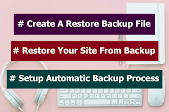 do create backup or restore wordpress site within 2 hour