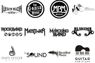 design dope dj music band or artist logo