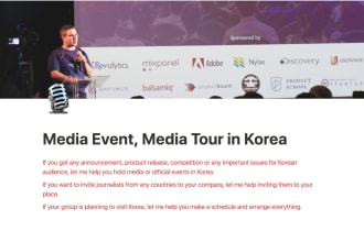 help you hold media events in asia
