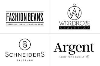 design modern streetwear line or clothing brand logo