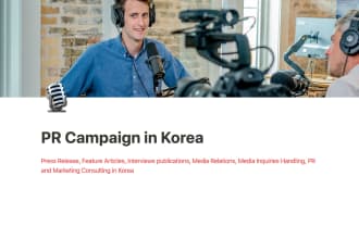 be your PR team for asia, korea