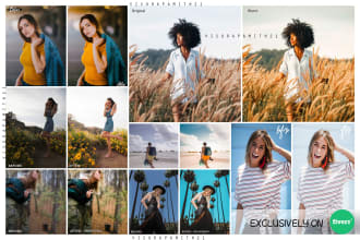 edit and retouch 100 landscape portrait photos in lightroom
