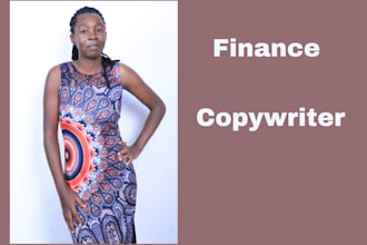 copywrite for financial websites and landing pages
