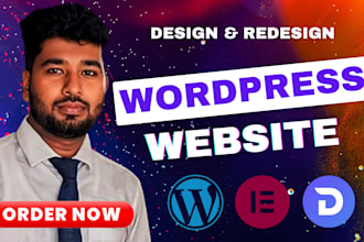 create, design, redesign clean and responsive wordpress business website