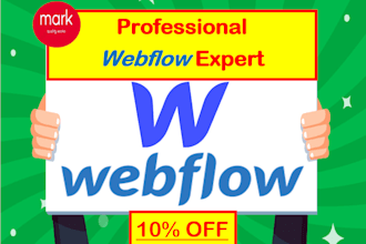 design a professional responsive webflow websites