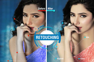 do photo editing, hair retouching, color, skin retouching
