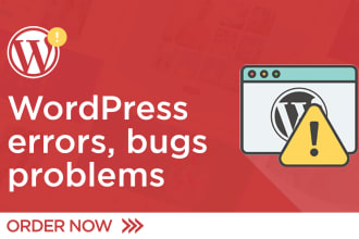 fix wordpress issues, errors, bugs or problems