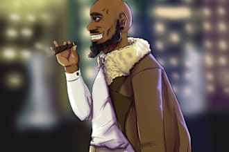 illustrate or draw characters, comics and scenes