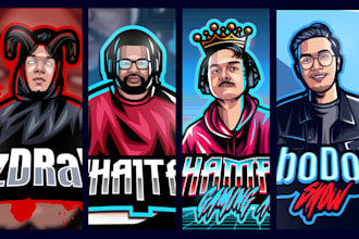 turn your real face photo into a professional mascot logo