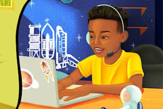 paint beautiful children picture book illustrations for you
