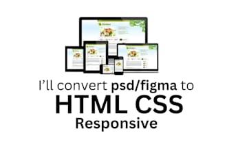 convert PSD to HTML bootstrap responsive
