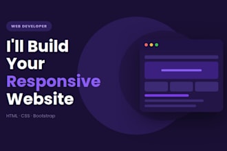 develop and fix responsive HTML CSS bootstrap website