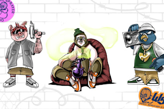 create awesome hiphop character design
