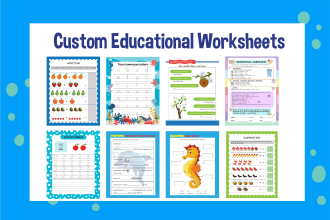 design custom educational worksheets