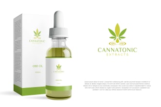 design cannabis natural hemp cbd oil and medical logo