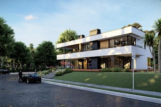 create hyper realistic 3d architectural renders
