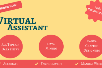 do data entry, excel, scraping, typing, copy paste work