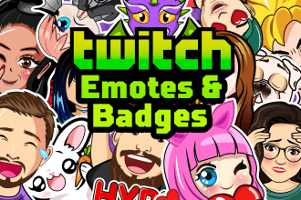 create custom twitch emotes and badges