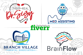do healthcare hospital medical fitness dental logo design