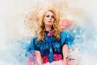 turn your photo into watercolor painting portrait