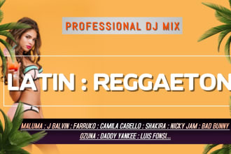 make pro latin dj mix from your playlist