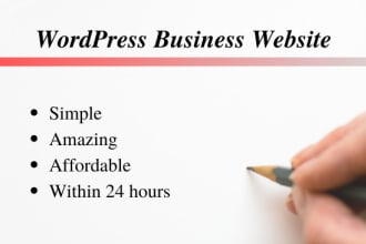 design and develop wordpress website for your business